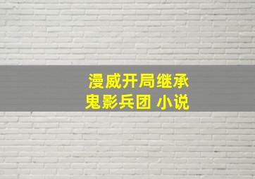 漫威开局继承鬼影兵团 小说